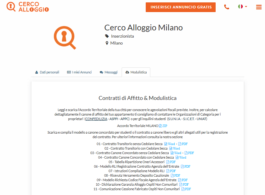 profilo ca